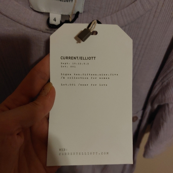 Current Elliott bnwt jersey t-shirt size 4 - Picture 4 of 8